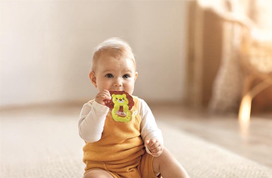 Clementoni - Baby Koelbijtring Leeuw - Gekoelde Teether - Sensorisch - Tandjes Krijgen - Vanaf 3 Maanden van Clementoni — afbeelding 3