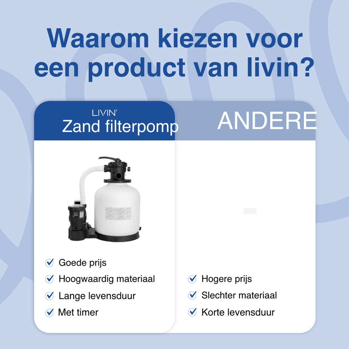 LIVIN' Zandfilterpomp 16 Inch - Zwembadfilterpomp - Zandfilterpomp - Zandfilterpomp voor Zwembad - Filterpomp Zwembad - Geschikt voor Bestway en Intex - Tank 16 Inch - Met Controller - 17.000M3 per uur - Geschikt voor zwembaden van 72-96m3 – foto 8