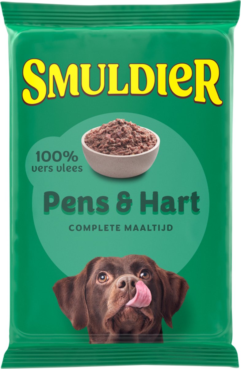 Smuldier Pens&Hart 400g | 48 st. | compleet | diepvries hondenvoer | vers vlees