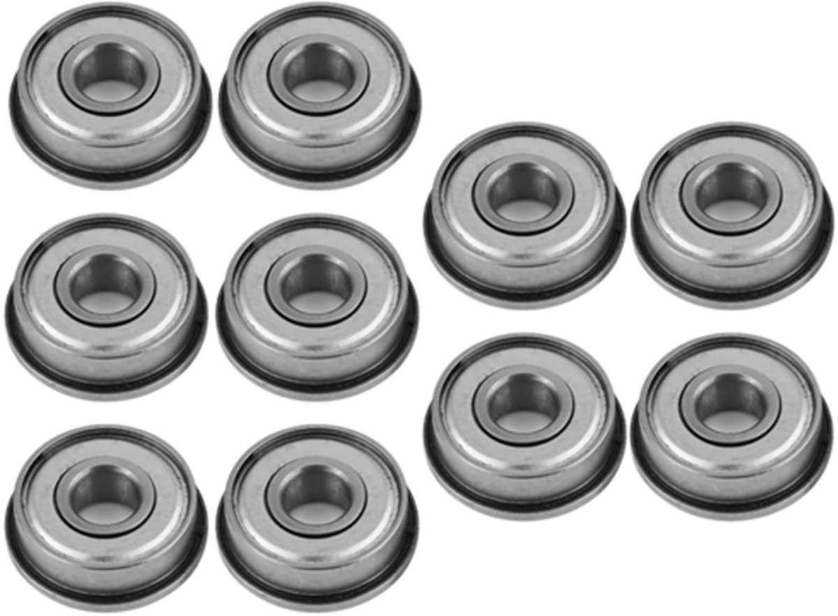 Allecto - Miniatuur Lager - Flenslager - Hoogwaardige kwaliteit - 8x22x7mm - Stalen kogellager - Geschikt voor diverse toepassingen - 10 stuks