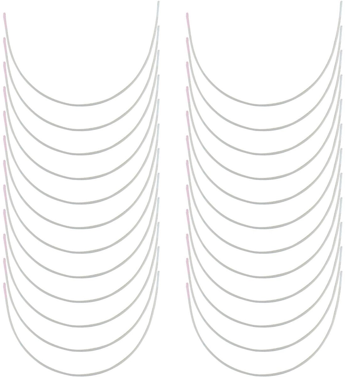 Allecto - Herbruikbare Beha-bandjes - Vervangende Bandjes - Ideaal voor Comfort - Wit - Beha-accessoires - Geschikt voor A-E-cup - 12 Paar