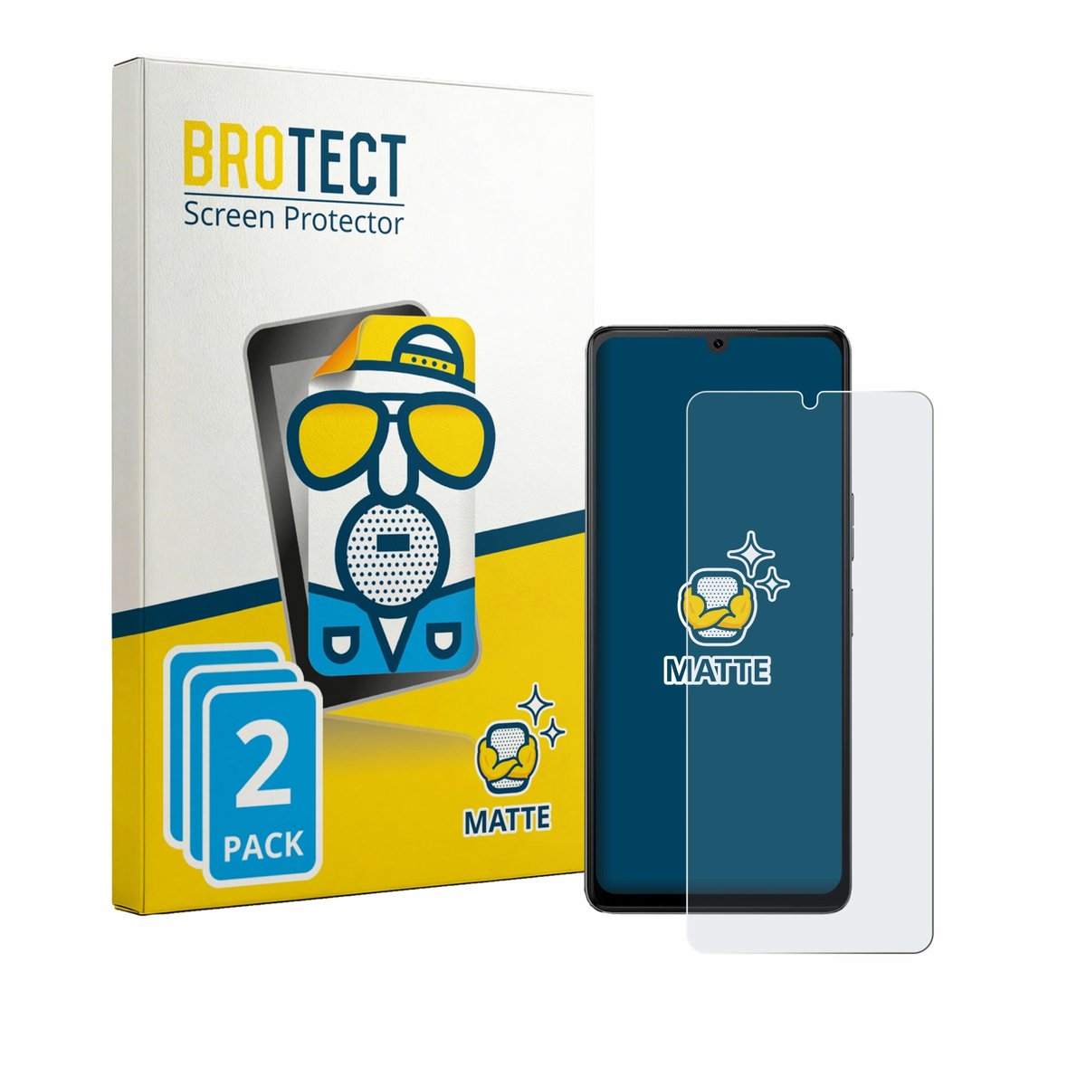 BROTECT - Screenprotector voor Cubot P90 - Folie Beschermfolie matte 2 Stuks