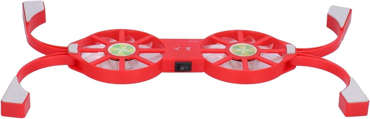 Opvouwbare Laptop Koeler met Dubbele Ventilator en USB Voeding