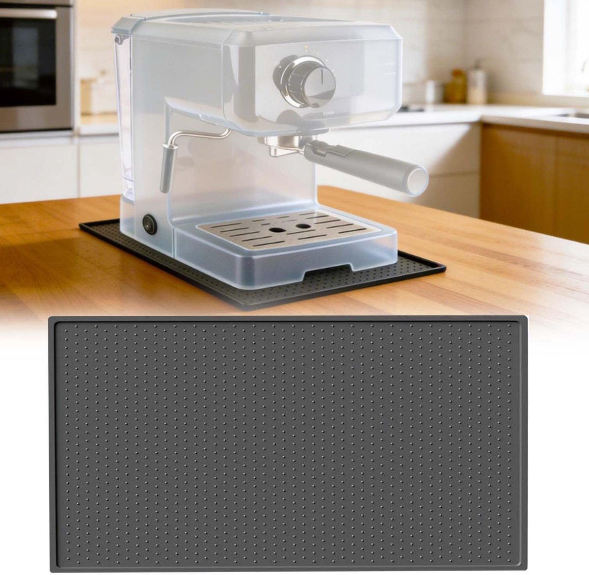 Hittebestendige Siliconen Mat voor Airfryer - 48 x 30 cm, Antislip Ondergrond voor Keuken, Bakmat en Bescherming