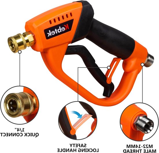 Hogedrukspuit met Schuimpistool 1L, 5 Spuitmonden en Adapter voor Kärcher K Series - 5200 PSI, Effectieve Reiniging en Gebruiksvriendelijk van Merkloos	 — afbeelding 4