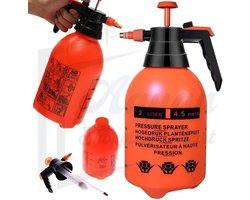 Drukspuit 2 Liter voor Planten – Handdrukspuit met Verstelbare Sproeikop voor Tuin & Kamerplanten – plantenspuit handdrukspuit – plant vernevelaar– bemesting plantenspuit – onkruid bestrijding spuit – oranje – 43272