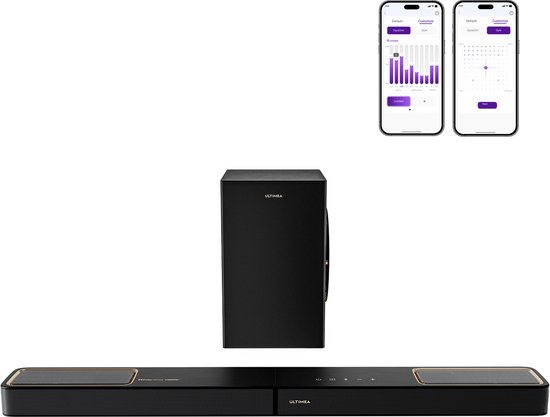 ULTIMEA Skywave F30 Boom Soundbar 3.1.2 Dolby Atmos Zwart - ULTIMEA - €159,99
