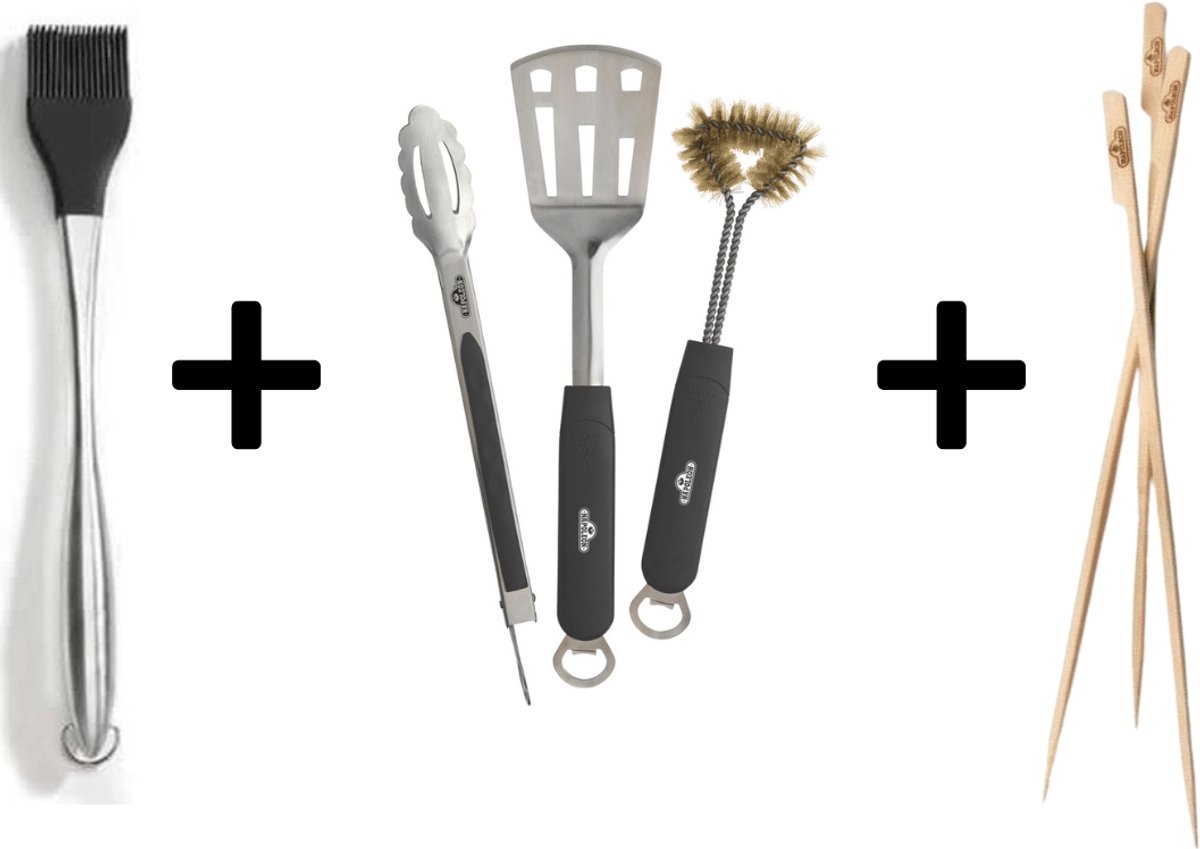 Napoleon - All-round Grillset - Handige kwast - Duurzame bestekset