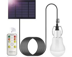 Merkloos LED lamp met zonnepaneel - Hangende LED-lamp voor buiten - Solar - Kampeerlamp - Buitenlamp - Buitenverlichting - Tuinverlichting - voor Binnen en Buiten