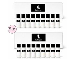 Labryce Wasparfum Proefpakket – Duo Set – 2 Complete Proefpakketten – 18 x 20 ml
