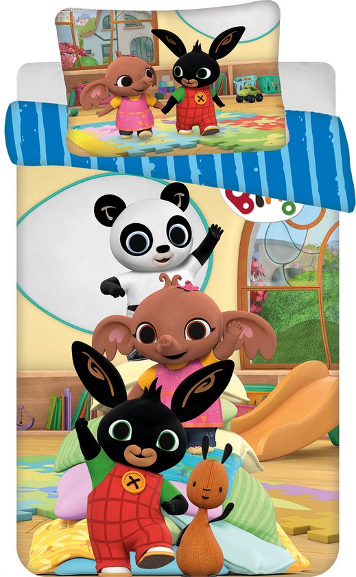 Beddengoed met Bing, Flop, Sula, Panda en Pando.