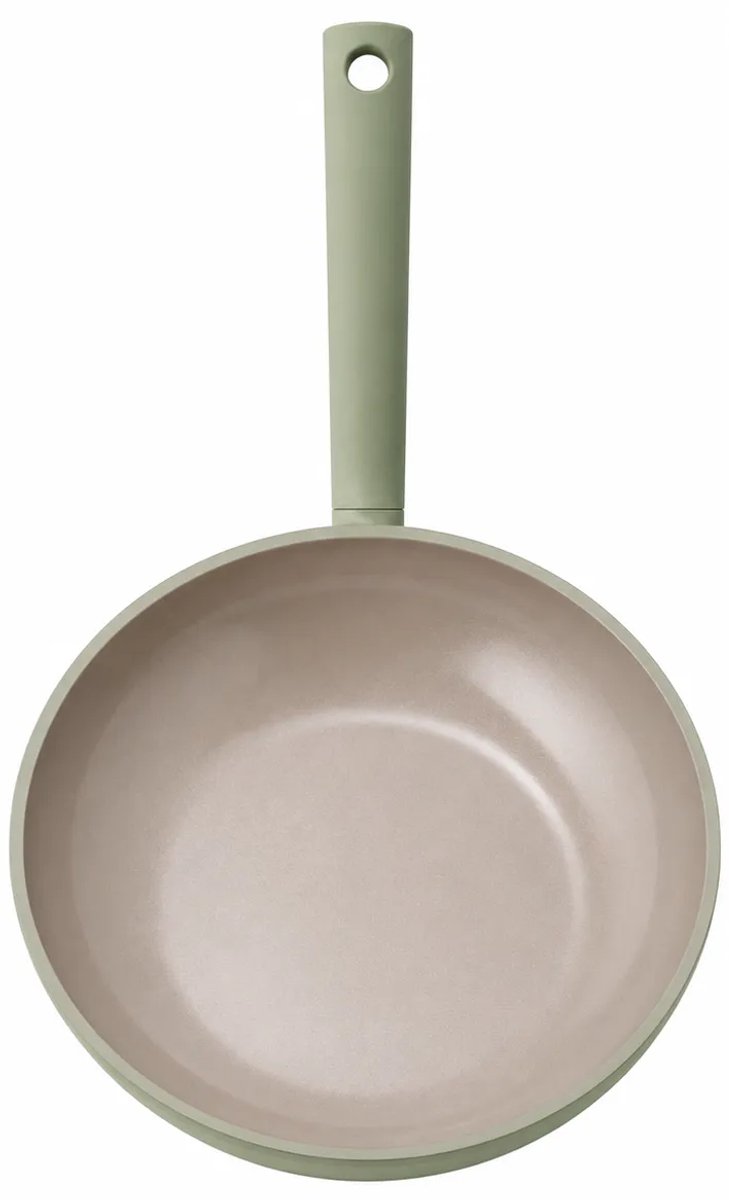 Blokker Luxe Koekenpan 28 cm Saliegroen – Keramische Coating – 100% PFAS-vrij – Inductiegeschikt