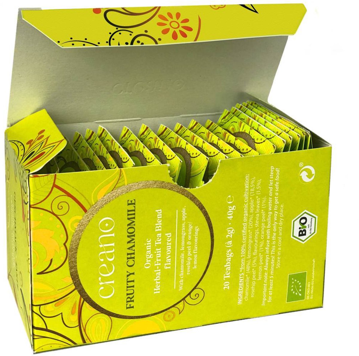 Tuana Kruiden - Fruitige Kamille Thee - Fruity Harmony Tea (biologisch) 20 Stuks -