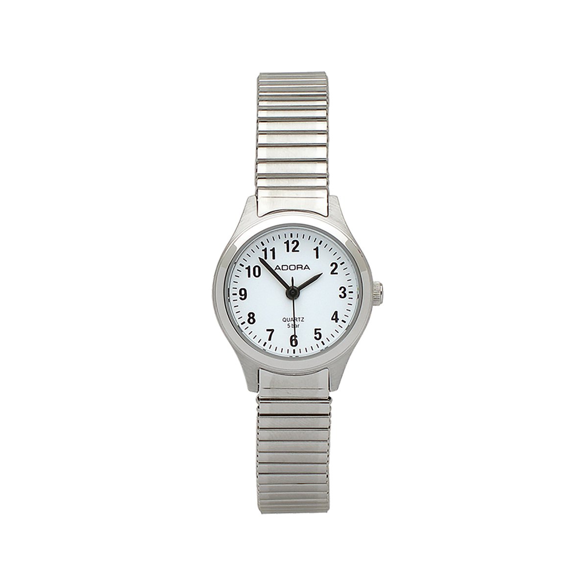 AB6033 - Adora Basis Dameshorloge Zilver 23 mm Quartz 5 ATM - Rekband