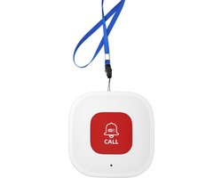 Noodknop voor senioren - Slimme draadloze noodknop - Wifi-noodknop geschikt voor ouderen thuis - Functies omvatten monitoring van ouderen en een alarmsysteem via app-meldingen - Biedt zorgdiensten voor ouderen.