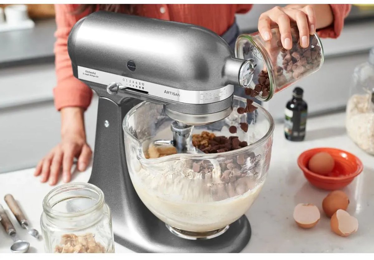 KitchenAid Artisan Mixer - 300W Zilver, 10 Snelheden thumbnail 4