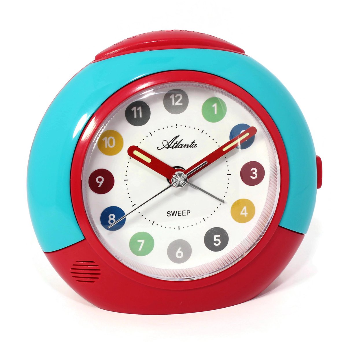 Kinderwekker kwarts Atlanta 1526/15 rood-blauw