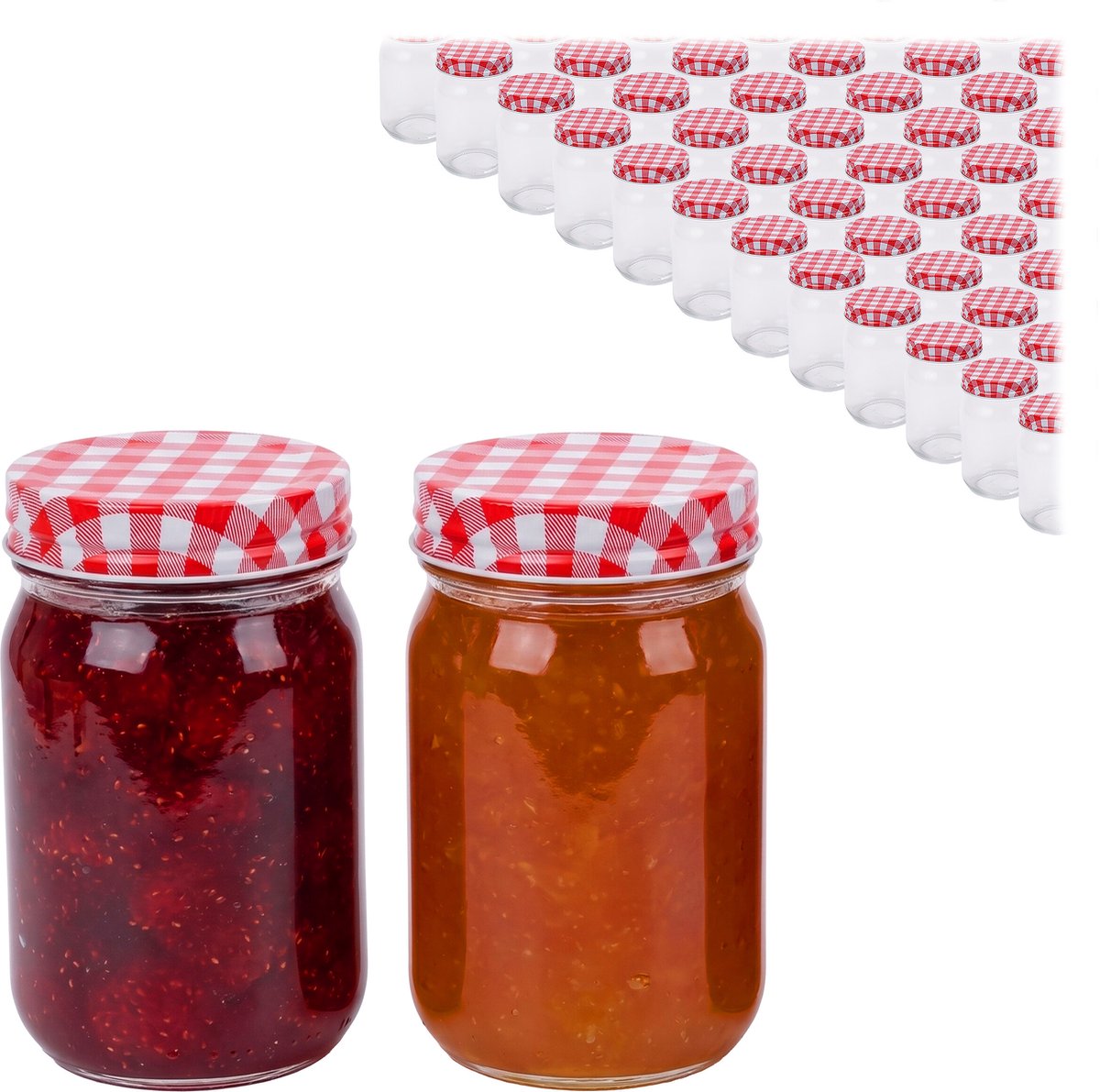 Inmaakglazen - 50 stuks - 400 ml - transparant