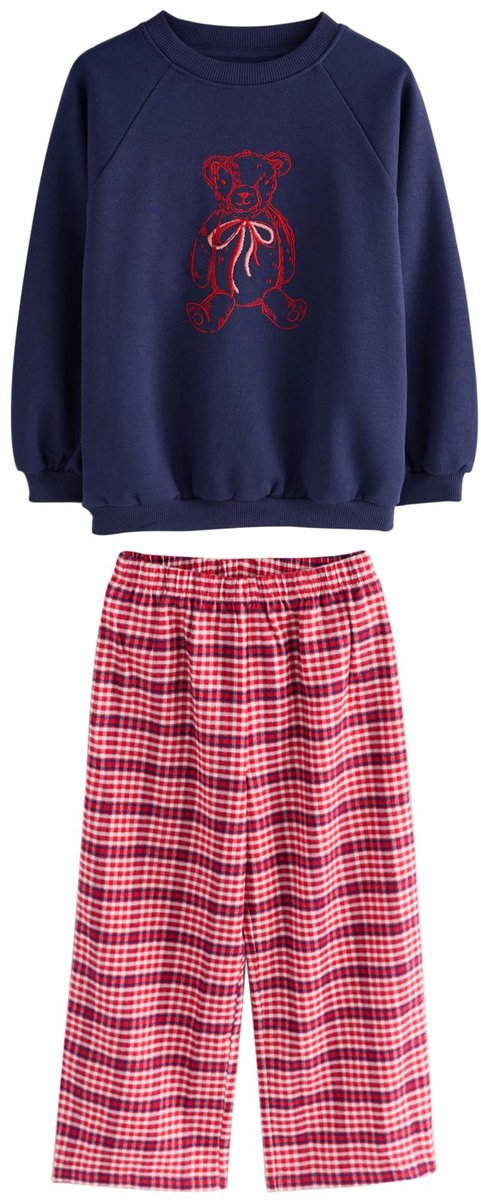 Next - Meisjes - Sweatshirtpyjama - Blauw