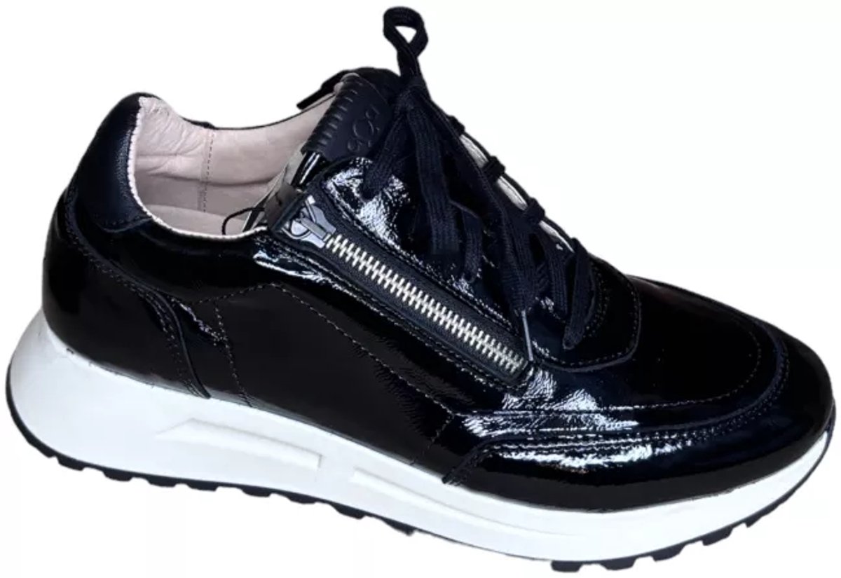AQA Zwart lak sneaker (Maat - 36, Kleur - Zwart)
