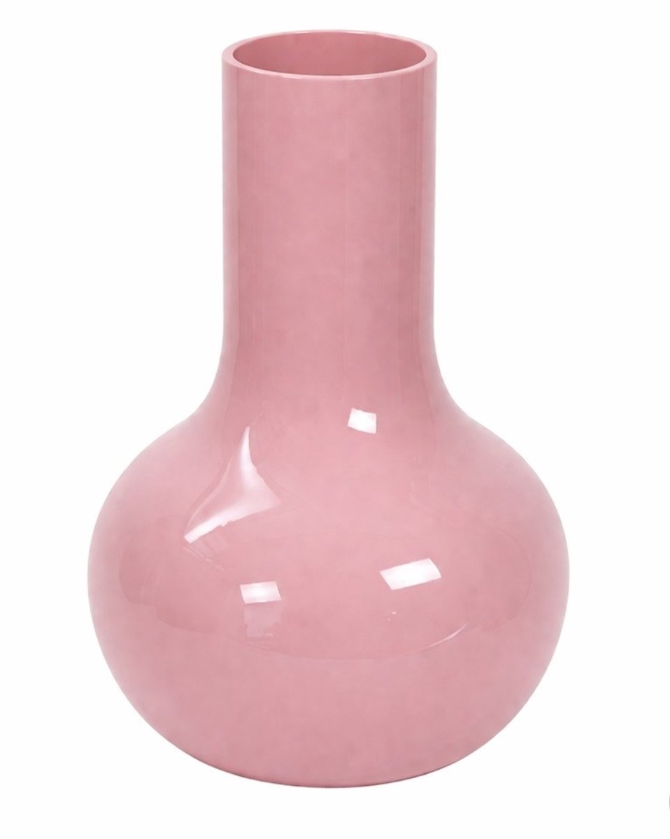 Vaas Seim | Small | Pink - Roze | Mondgeblazen glas | Ø25,5 x H37 cm