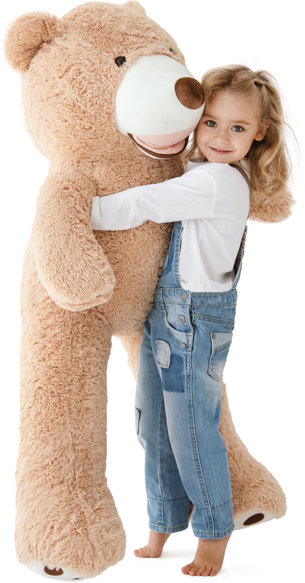 XXL Knuffelbeer 100 cm – Grote Pluche Teddybeer – Zacht Knuffeldier voor Kinderen & Volwassenen – CE-gecertificeerd – Cadeau Verjaardag & Valentijn