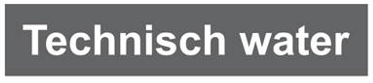 Sticker Technisch Water