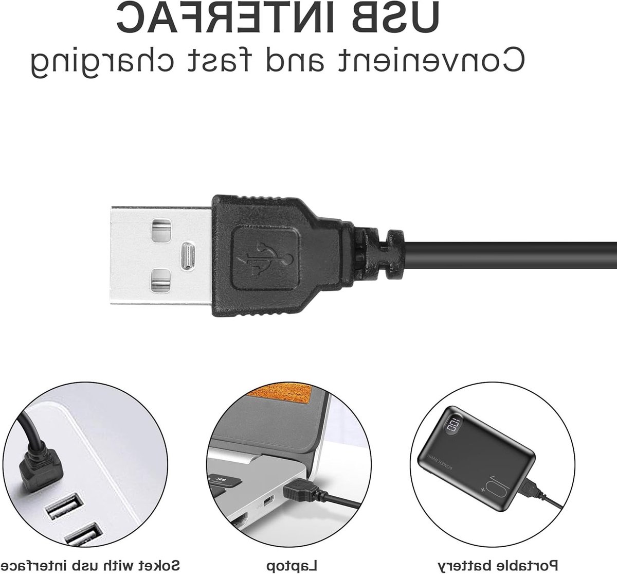 Oplaadkabel voor 5V Scheerapparaten, Geschikt voor Philips, Braun en Remington, Ideaal voor Elektrische Haartrimmers en Scheerapparaten — afbeelding 2