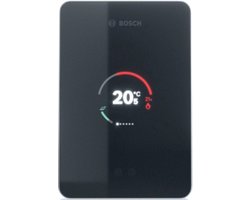 Bosch EasyControl slimme thermostaat zwart + 2 Bosch Slimme Radiatorknop