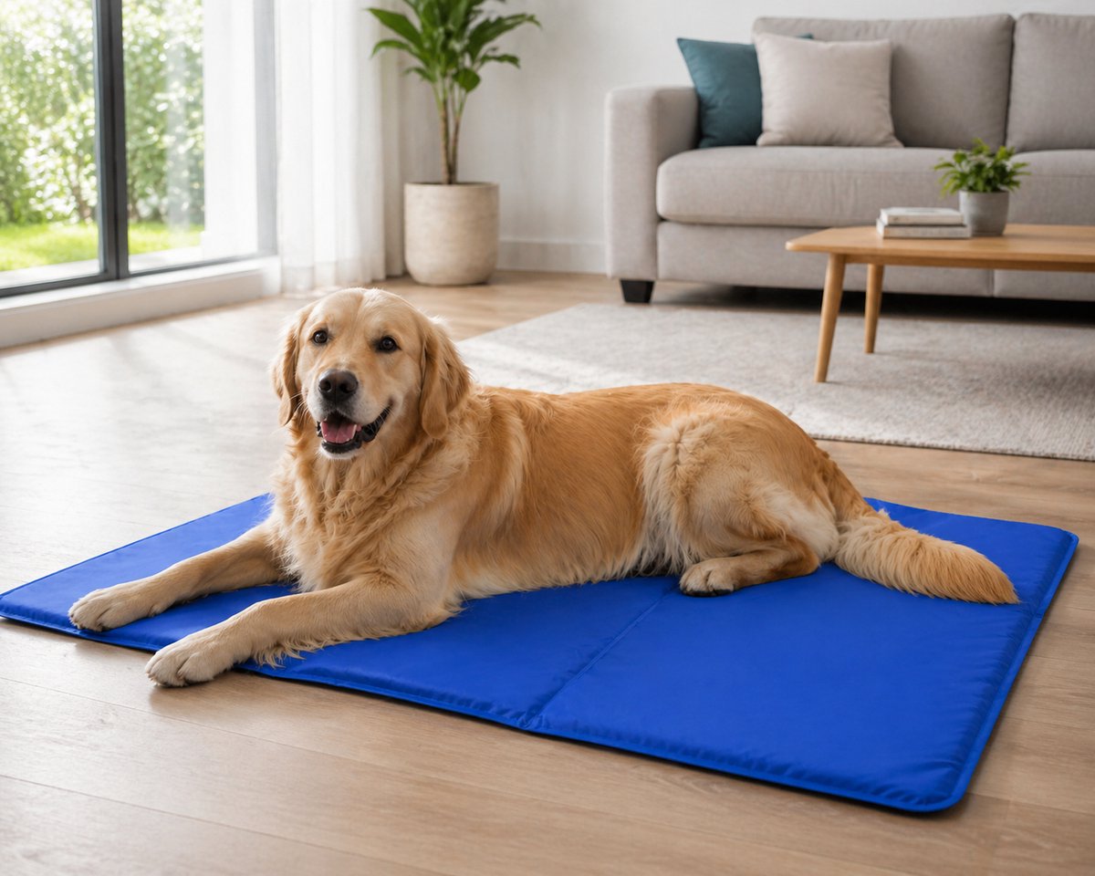 Hondenkoelmat 70 x 100 cm – Maat L – Verkoelende Mat voor grote Honden