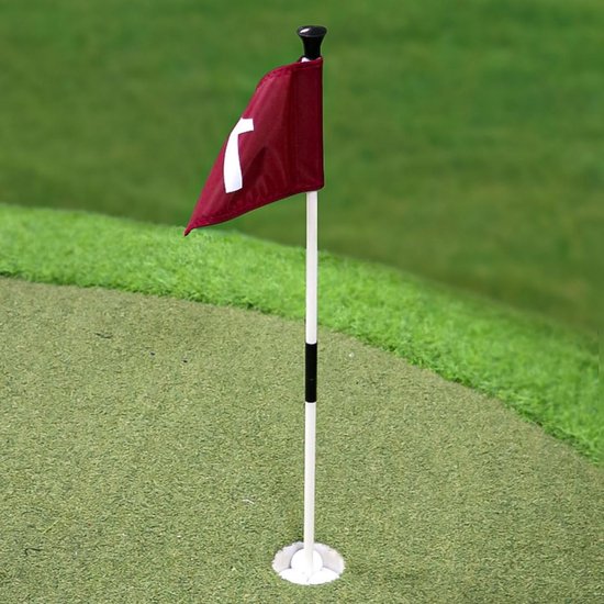 Set van golf vlaggenpalen met oefenvlag, hoogwaardige golfvlag voor trainingsbanen, genummerde vlag voor nauwkeurige golfers en buitensportactiviteiten — afbeelding 4