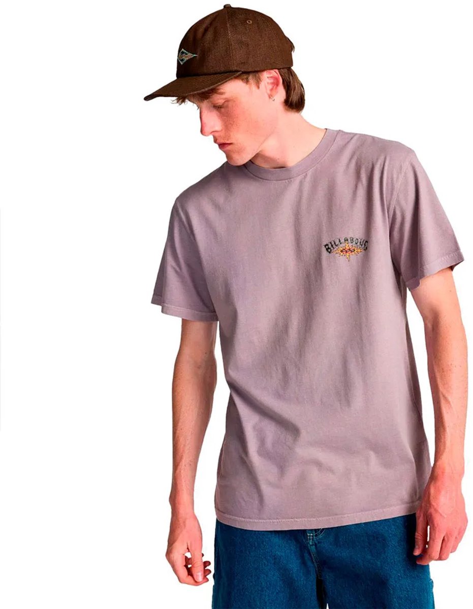 Billabong Burn Out T-shirt Met Korte Mouwen S Man Paars