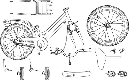 vidaXL - Kinderfiets - 12 - Inch - voor - 2-4 - jaar - oud - Donkergrijs van VidaXL — afbeelding 2