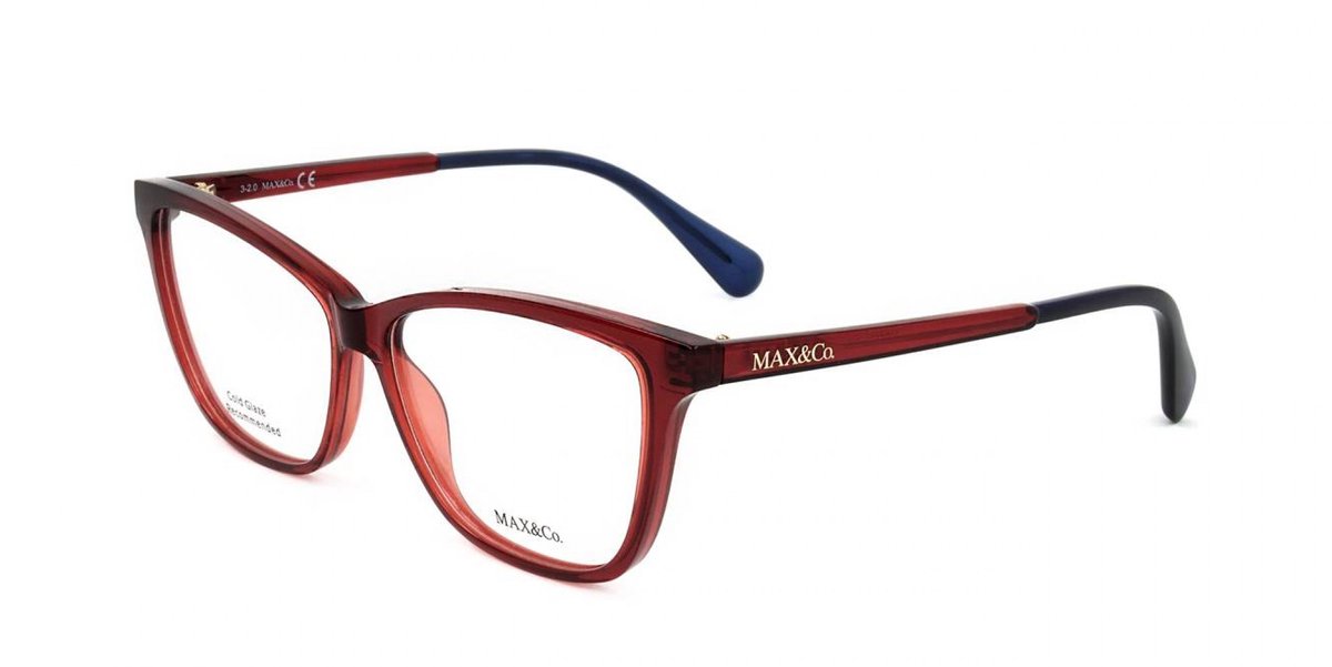 Max&co. MO5038 Shiny red 56/13/140 WOMAN Brilmonturen