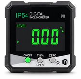 PureVolt Digitale Hoekmeter - Magnetische Waterpas 360° met LCD Scherm - Digitale Hellingmeter - Inclusief Mini Schroevendraaier - Meetgereedschap voor Auto, Timmerwerk, Bouw & Metselwerk