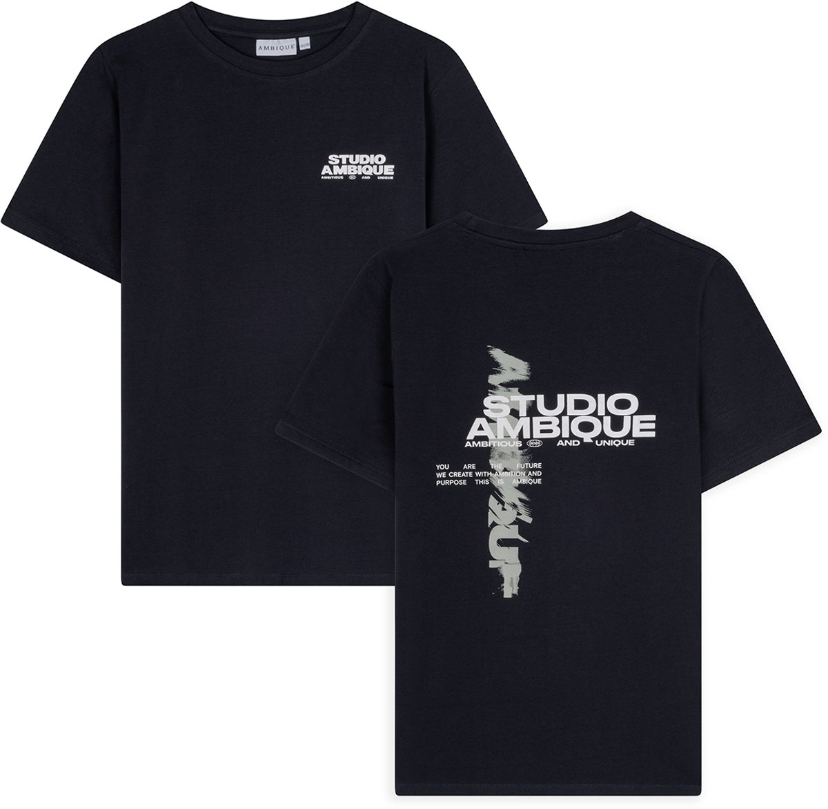 AMBIQUE - Ace T-Shirt - 107 navy - Maat 182/188