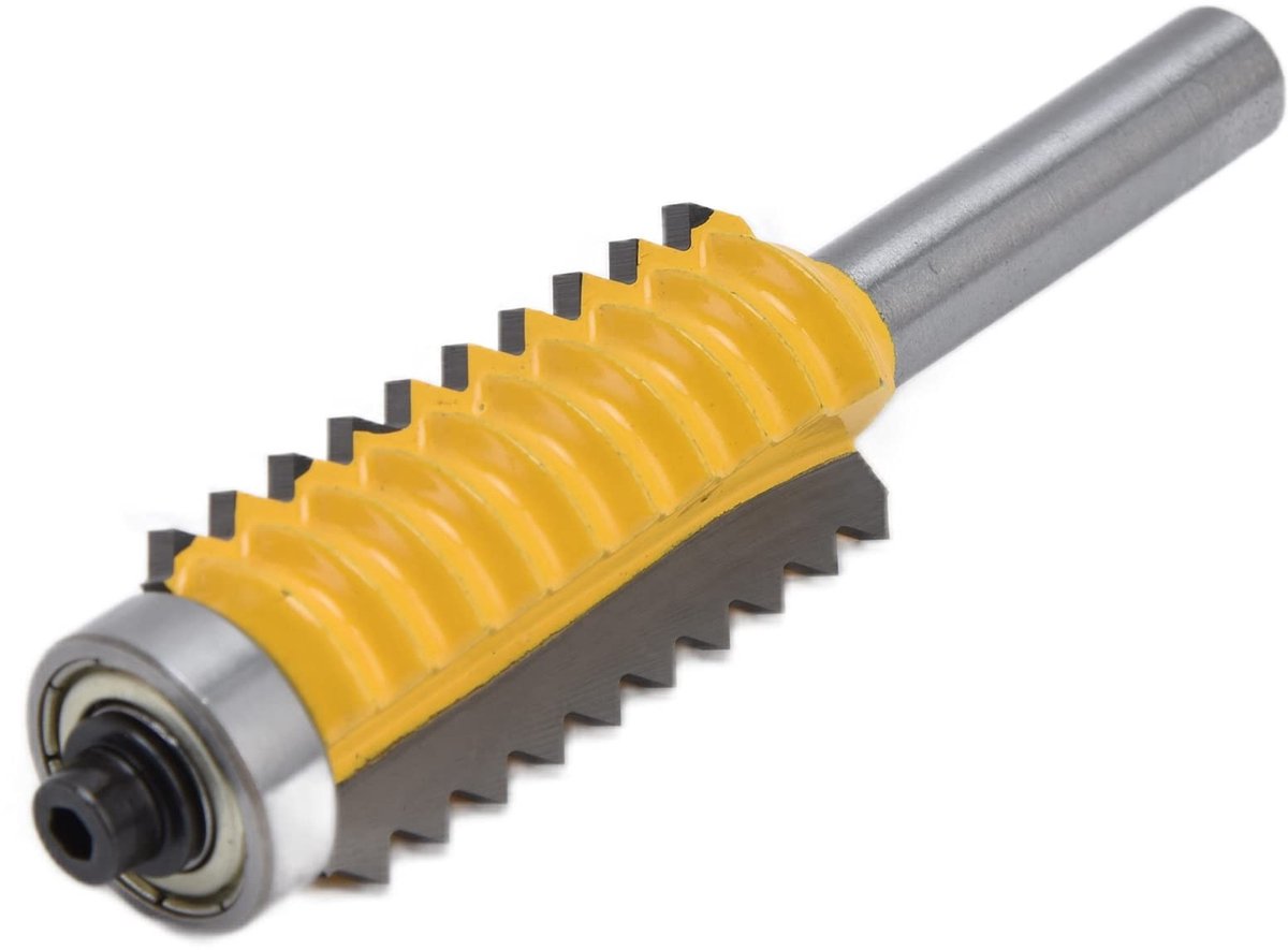 aladdien - Gewrichten Frees - Vingerverbinding Lijm Frees - Anti-terugslag Ontwerp - 8mm x 55mm - Glad Snijden - Geschikt voor Deuren en Tafels