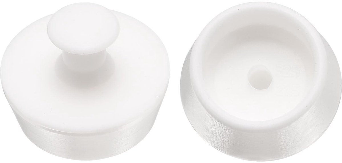Allecto - Drain Stopper - Siliconen Stopper - Effectieve afdichting - 30mm tot 32mm - Keuken en Badkamer - Geschikt voor afvoeren - 2 Stuks