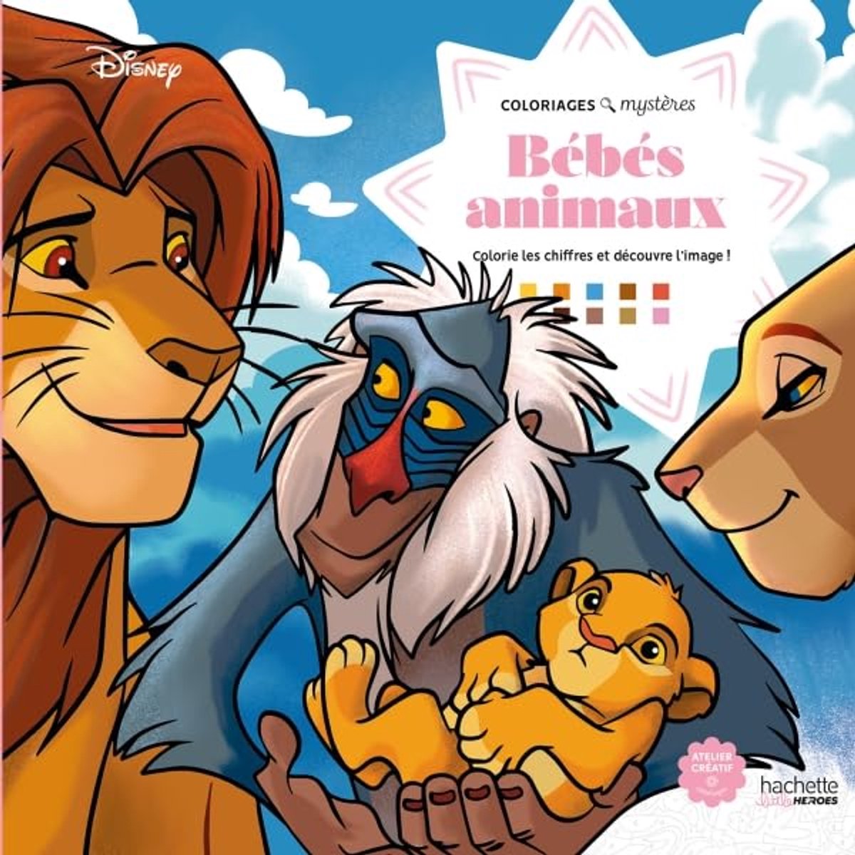 Atelier Créatif Disney Grand Carré GRAND CARRE MYSTERES DISNEY - BEBES ANIMAUX