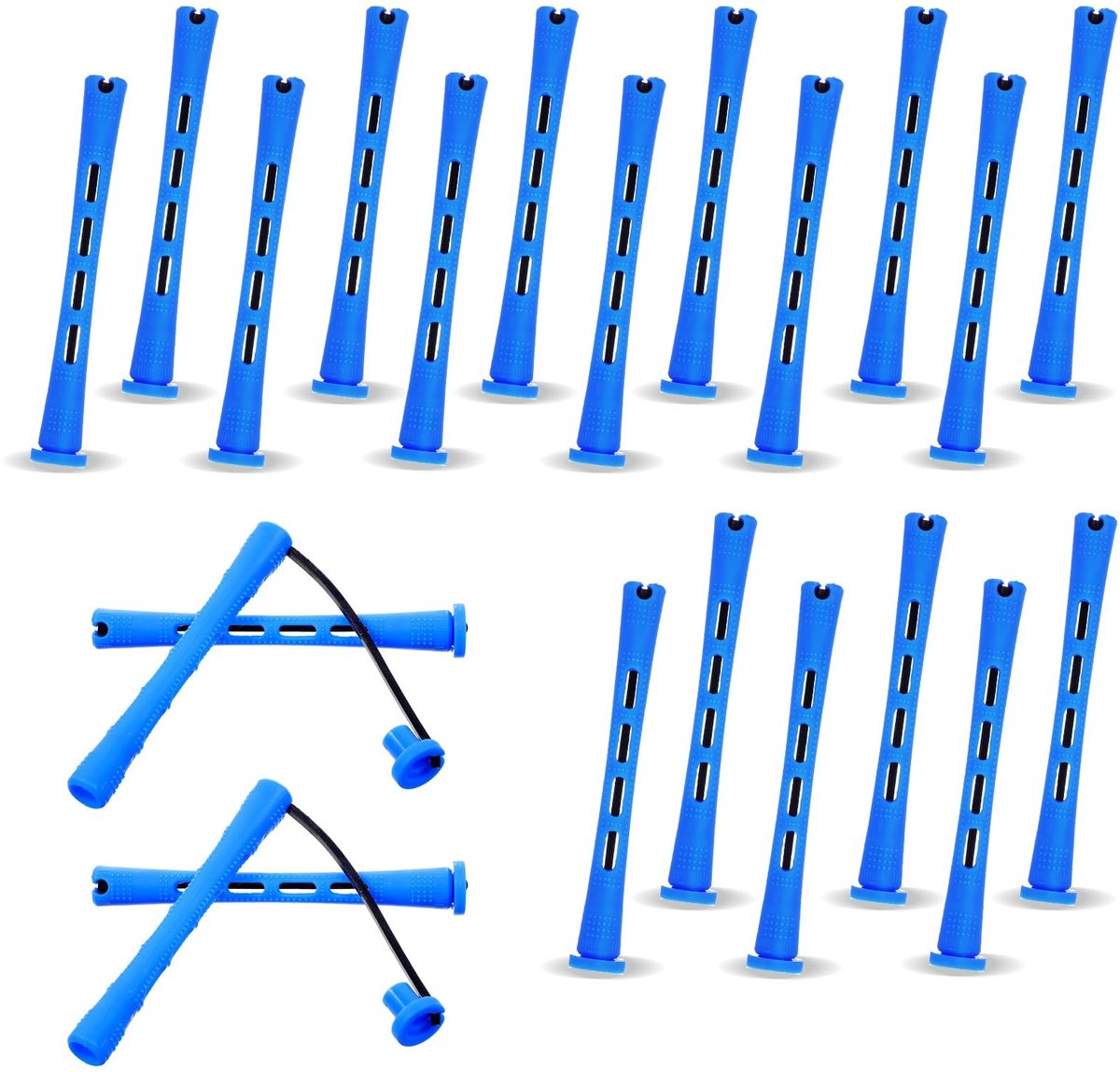Allecto - Permanente Krulrods - Krulrollers voor Thuis - 20 Stuks - Geschikt voor Kort Haar - Plastic Krulrods - Ideaal voor Haarstyling