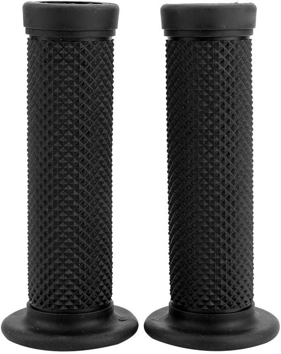 Universele Motor Stuurgrepen 22mm - Antislip Rubberen Handvatten met Decoratieve Stuureinden