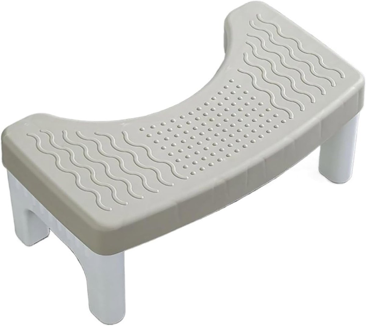 Vouwbare Toiletkruk voor Volwassenen, Verbeter de Toiletervaring, Helpt bij Prikkelbare Darm, Obstipatie en Aambeien, Grijs