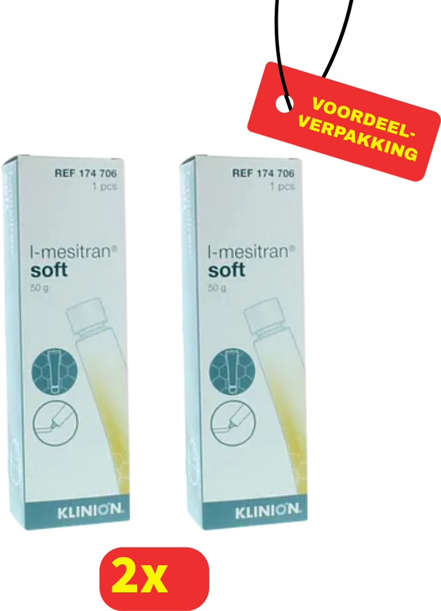 Mesitran Soft Antibact Wondgel - 2x50 gram voordeelverpakking