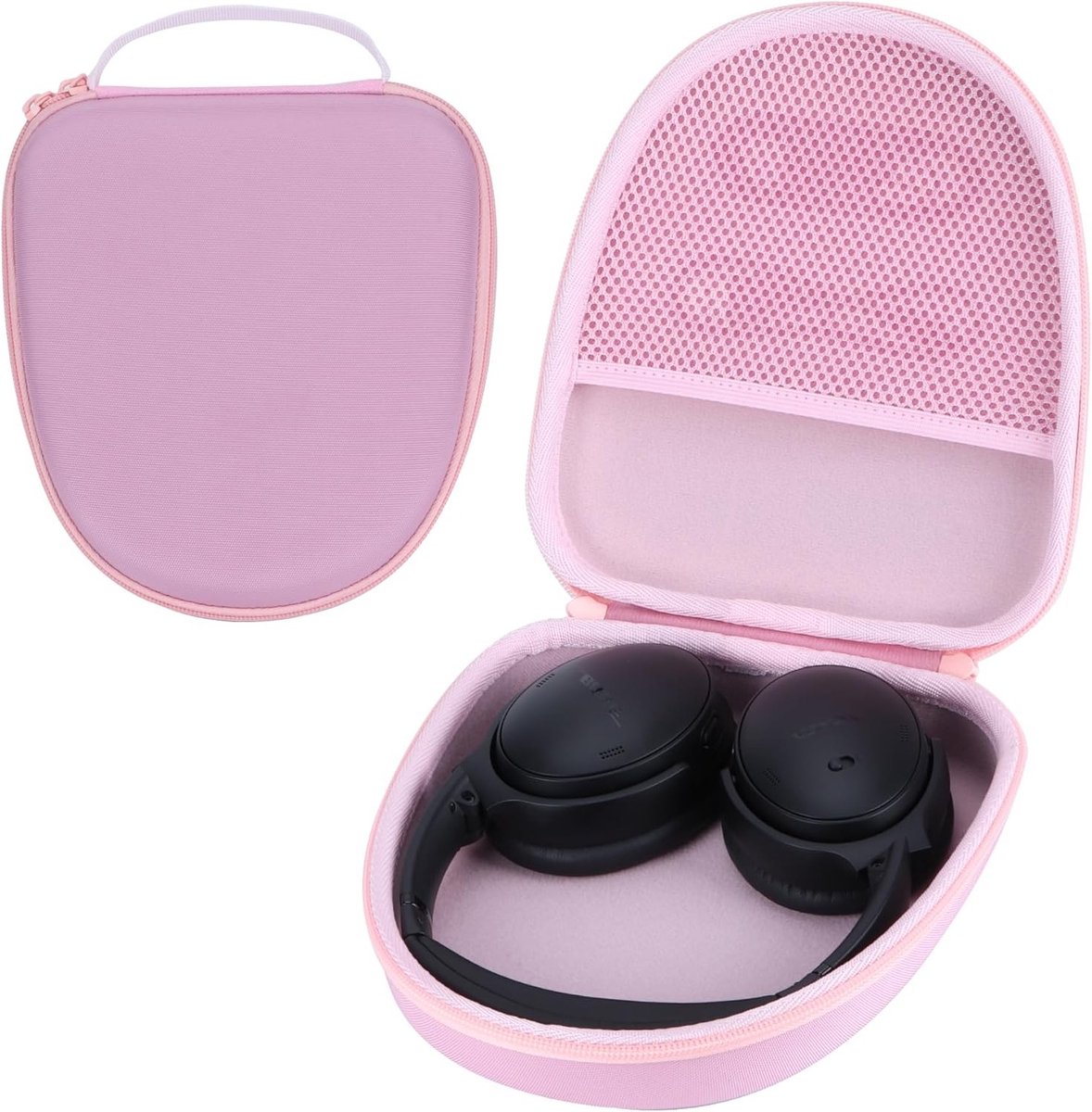 Duurzame Hard Case voor Noise Cancelling Hoofdtelefoons - Bescherming, Reis, en Opbergruimte (Roze)