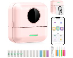 Ilona Mini printer voor mobiel - Pocket printer - Premium Mini Fotoprinter - Draagbare Smartphone Printer - Mobiele fotoprinter - Sticker printer - Roze - Incl. 5 Rollen Zelfklevend Papier + 5 Rol Wit Papier + 3 Rollen Gekleurd Papier + 5 Pennen Ilona Mini printer voor mobiel - Pocket printer - Premium Mini Fotoprinter - Draagbare Smartphone Printer - Mobiele fotoprinter - Sticker printer - Roze - Incl. 5 Rollen Zelfklevend Papier + 5 Rol Wit Papier + 3 Rollen Gekleurd Papier + 5 Pennen