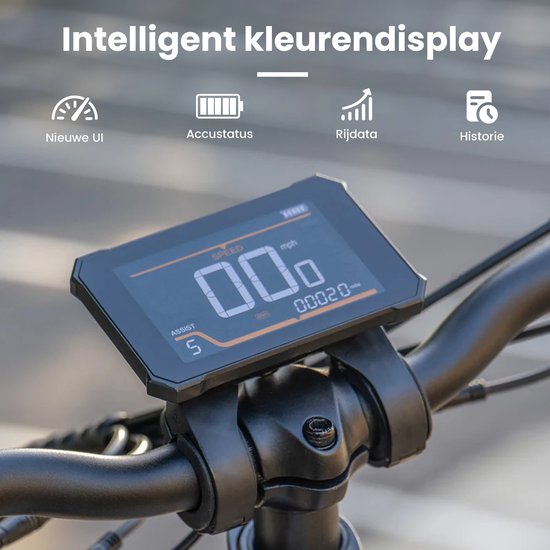 Maxtron Literider 2.0 Opvouwbare Elektrische Fiets–648Wh Accu–20×4.0 Inch Fatbike Banden–Actieradius tot 90 km–Voor- en Achter Hydraulische Schijfremmen–MOZO Aluminium Verende Voorvork met Lock-out– Elektrische Stadsfiets –Max. Belasting 180 kg–Zwart van Maxtron — afbeelding 5