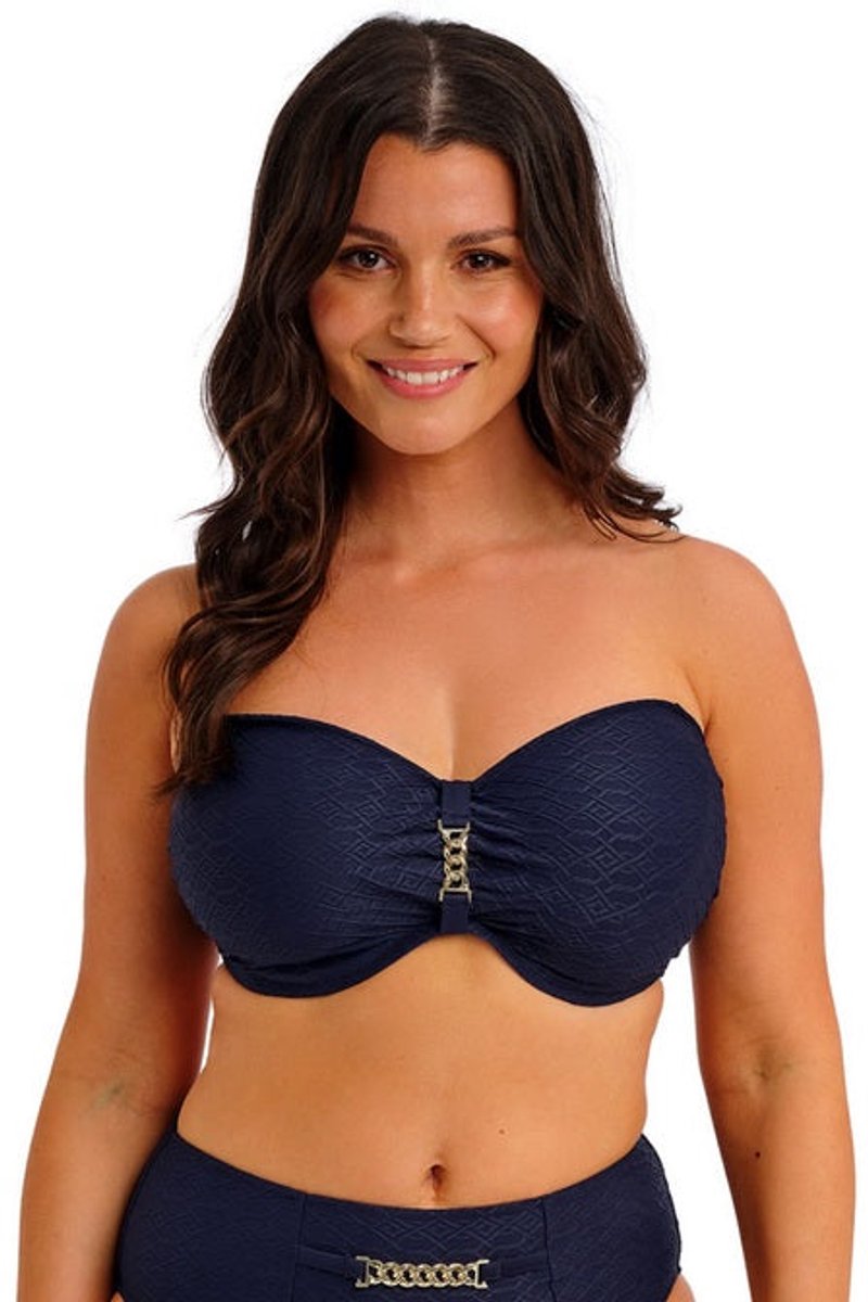 Fantasie Azores Strapless Bikini Top FS506610 Marine - maat EU 80H / FR Blauw