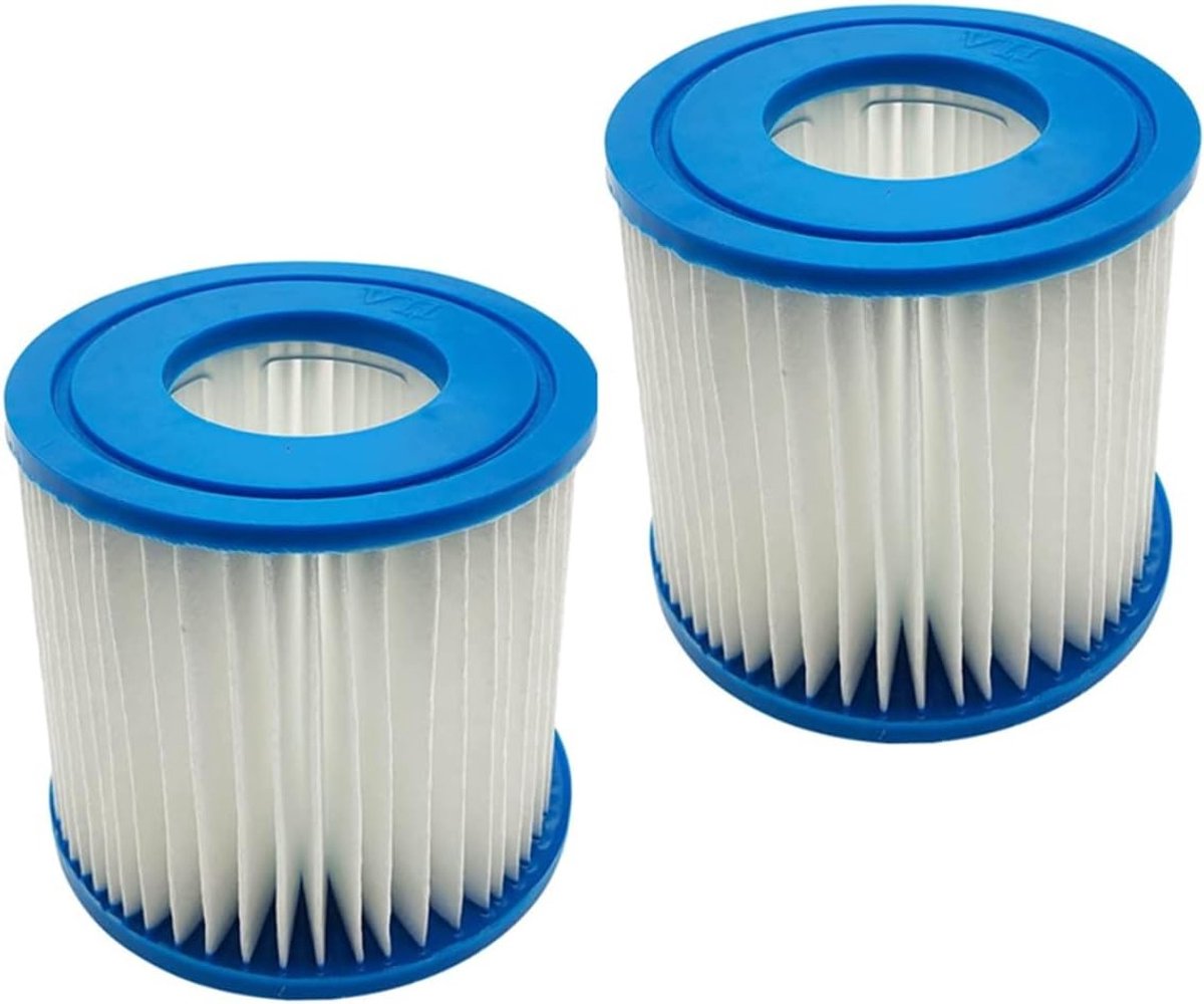 2 Pack Vervangingscartridges voor Type D VII, Compatibel met Bestway en Intex Filters voor Hot Tubs en Spa's, 4.21 x 3.74 x 2.05