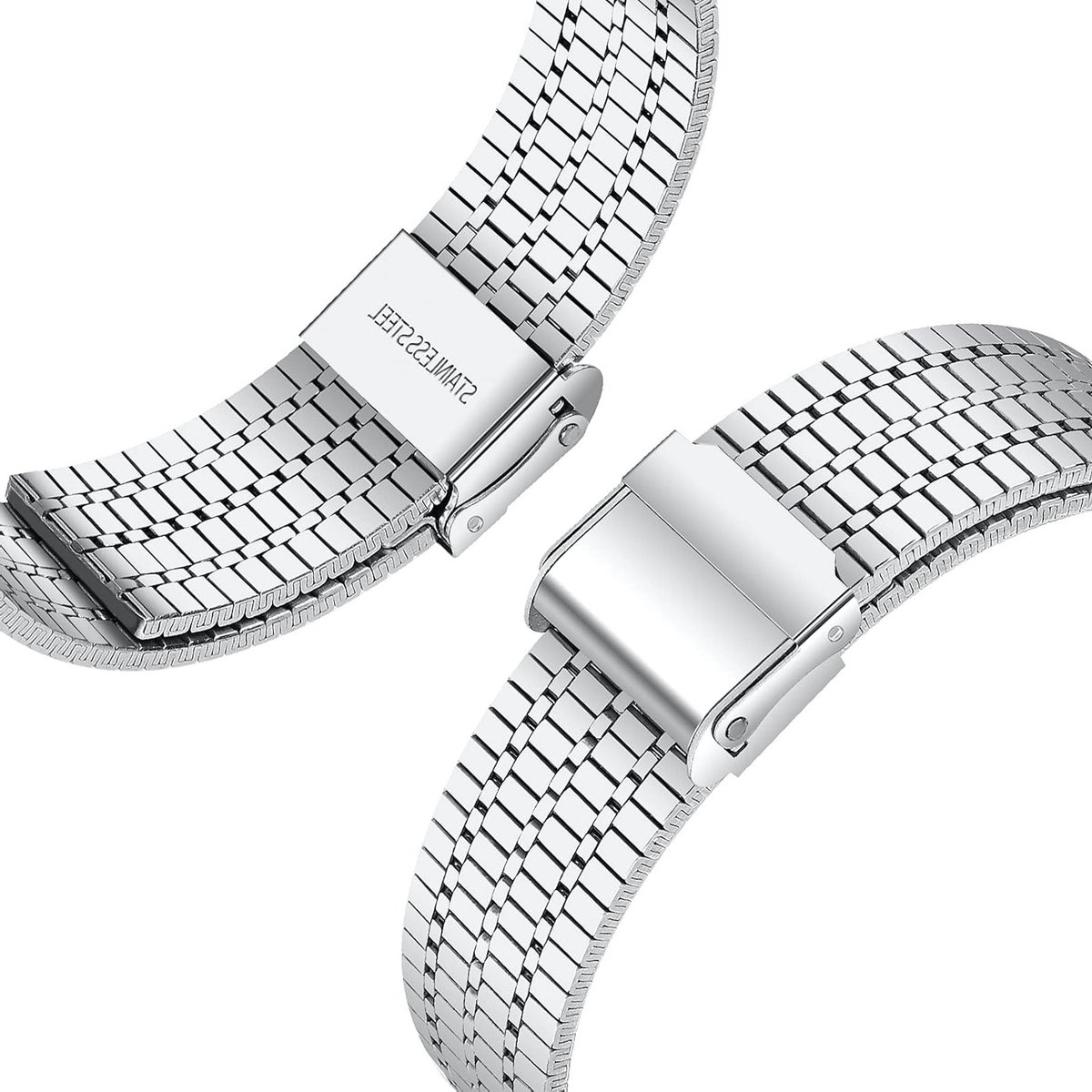 Stainless Steel Sport Armband voor Fitbit Versa 4 en Sense 2, Verstelbare Metalen Vervangband voor Mannen en Vrouwen, Duurzaam en Stijlvol Design