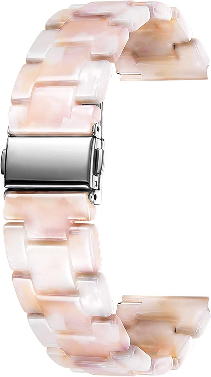 Stijlvolle en comfortabele horlogeband van hars voor heren en dames, vervangbare strap met snelle sluiting, 12mm tot 22mm, 14 kleuren beschikbaar
